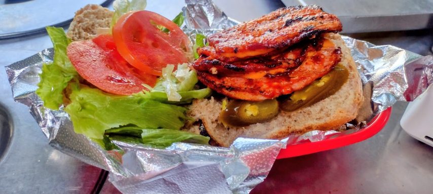 back bacon on a bun Back Bacon On a bun